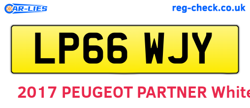 LP66WJY are the vehicle registration plates.