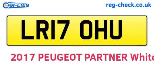 LR17OHU are the vehicle registration plates.