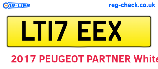 LT17EEX are the vehicle registration plates.