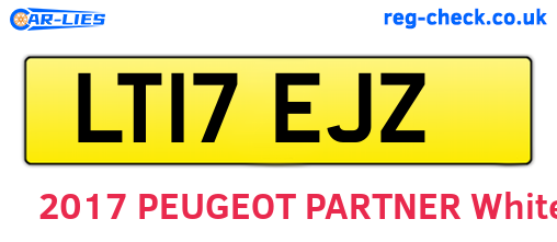 LT17EJZ are the vehicle registration plates.