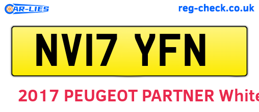 NV17YFN are the vehicle registration plates.