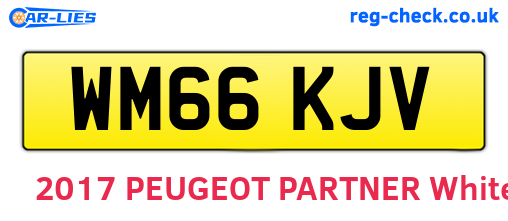 WM66KJV are the vehicle registration plates.