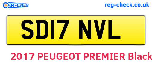 SD17NVL are the vehicle registration plates.