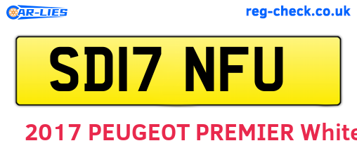SD17NFU are the vehicle registration plates.