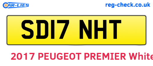 SD17NHT are the vehicle registration plates.