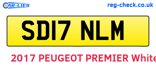 SD17NLM are the vehicle registration plates.