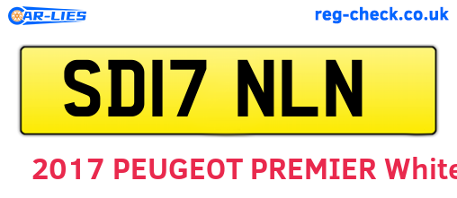 SD17NLN are the vehicle registration plates.