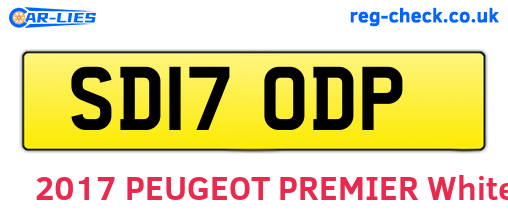SD17ODP are the vehicle registration plates.