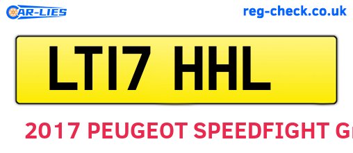 LT17HHL are the vehicle registration plates.