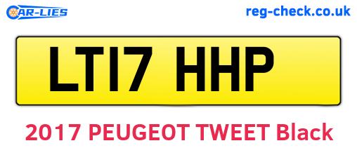 LT17HHP are the vehicle registration plates.
