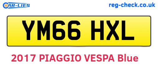 YM66HXL are the vehicle registration plates.