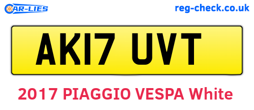 AK17UVT are the vehicle registration plates.