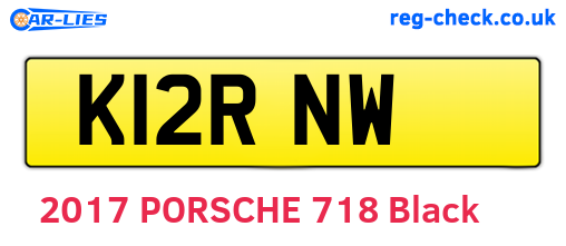 K12RNW are the vehicle registration plates.