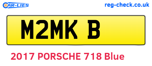 M2MKB are the vehicle registration plates.