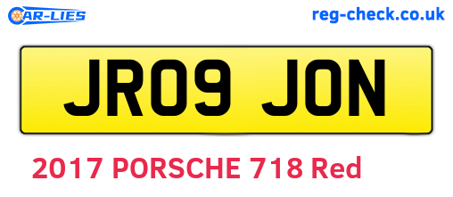 JR09JON are the vehicle registration plates.