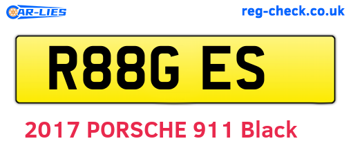 R88GES are the vehicle registration plates.
