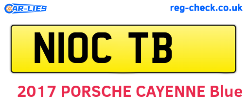 N10CTB are the vehicle registration plates.