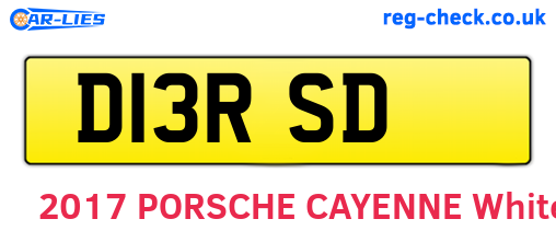 D13RSD are the vehicle registration plates.