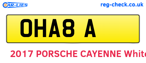 OHA8A are the vehicle registration plates.