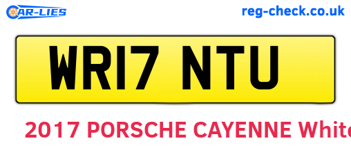 WR17NTU are the vehicle registration plates.