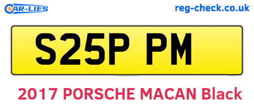 S25PPM are the vehicle registration plates.