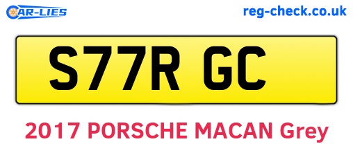 S77RGC are the vehicle registration plates.