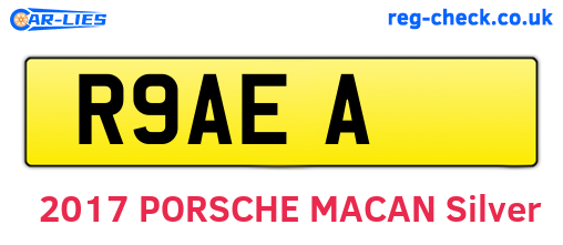 R9AEA are the vehicle registration plates.
