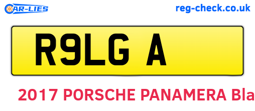 R9LGA are the vehicle registration plates.