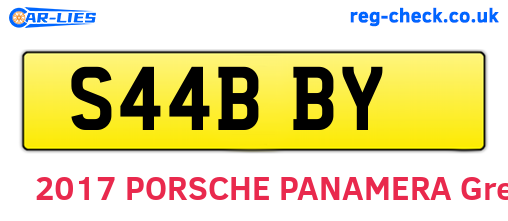 S44BBY are the vehicle registration plates.