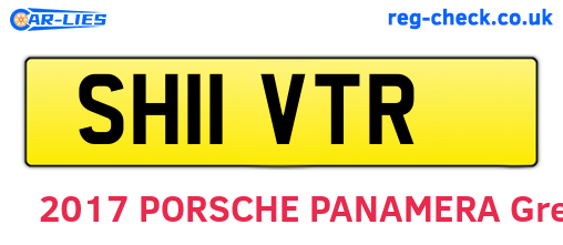 SH11VTR are the vehicle registration plates.