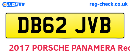 DB62JVB are the vehicle registration plates.