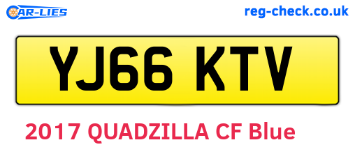 YJ66KTV are the vehicle registration plates.