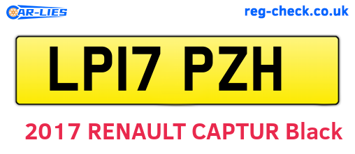 LP17PZH are the vehicle registration plates.