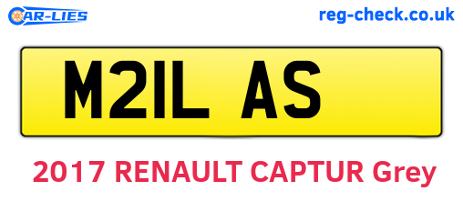 M21LAS are the vehicle registration plates.