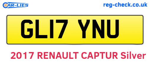 GL17YNU are the vehicle registration plates.