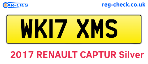WK17XMS are the vehicle registration plates.