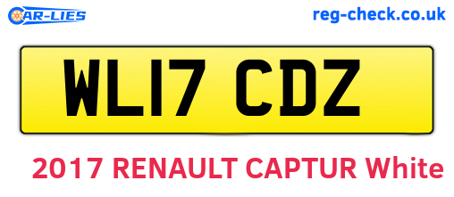 WL17CDZ are the vehicle registration plates.