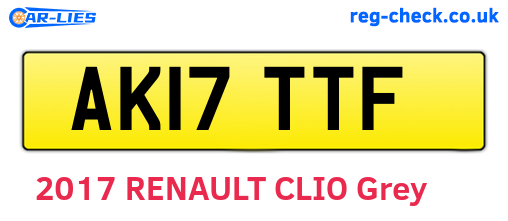 AK17TTF are the vehicle registration plates.