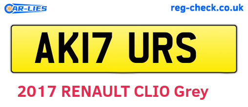 AK17URS are the vehicle registration plates.