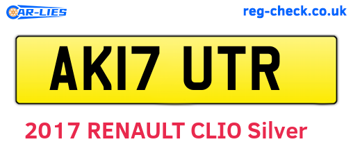 AK17UTR are the vehicle registration plates.