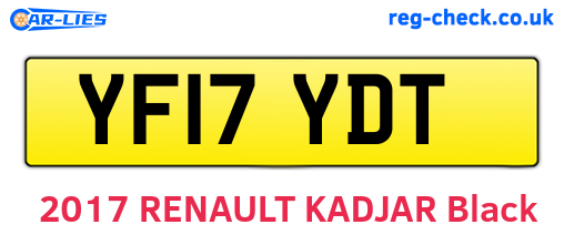 YF17YDT are the vehicle registration plates.