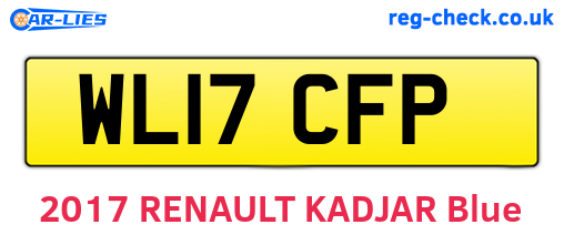 WL17CFP are the vehicle registration plates.