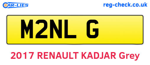M2NLG are the vehicle registration plates.