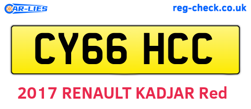 CY66HCC are the vehicle registration plates.