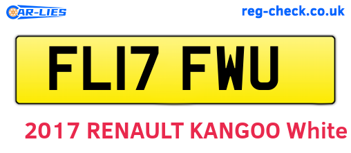 FL17FWU are the vehicle registration plates.