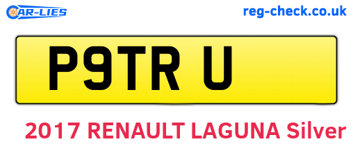 P9TRU are the vehicle registration plates.