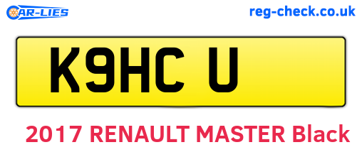 K9HCU are the vehicle registration plates.