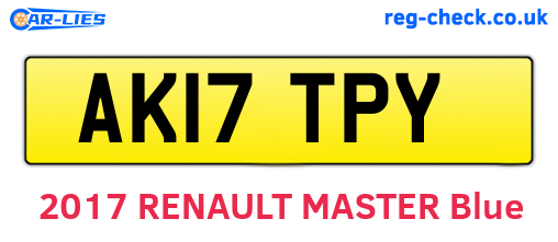 AK17TPY are the vehicle registration plates.