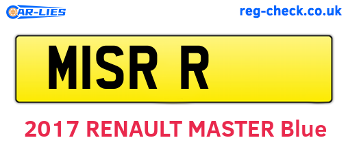 M1SRR are the vehicle registration plates.