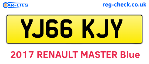 YJ66KJY are the vehicle registration plates.